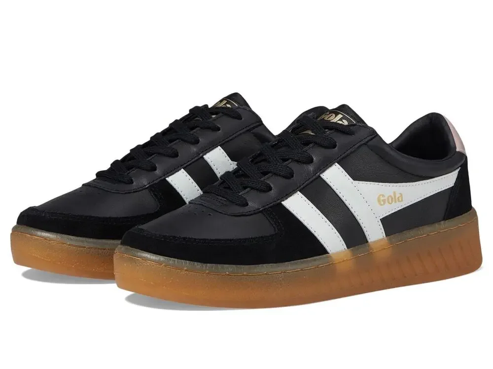 GOLA WOMEN'S GRANDSLAM ELITE BLACK/WHITE/CHALK PINK/GUM 9 MEDIUM